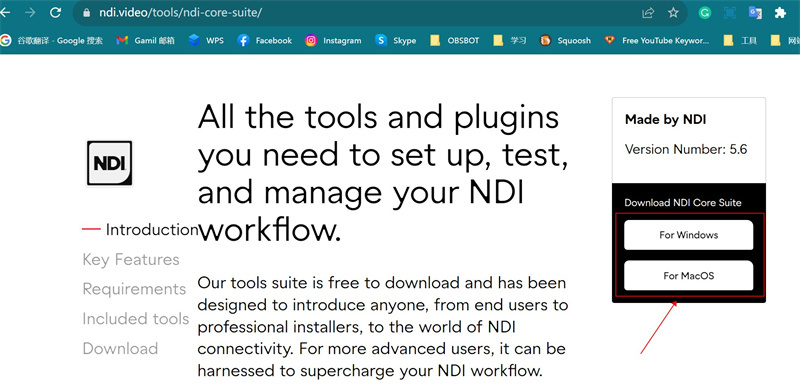 use ndi with obsbot tail air downloaded software guide